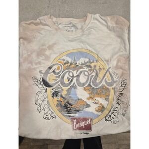 VTG Oddpeole Coors Banquet Vintage Design Graphic T Shirt Men's Medium 052
